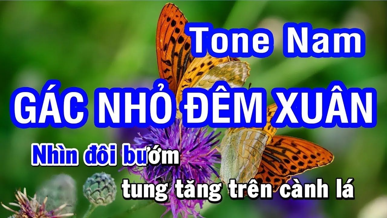 Karaoke Gác Nhỏ Đêm Xuân - Tone Nam (Bm) | Nhan KTV