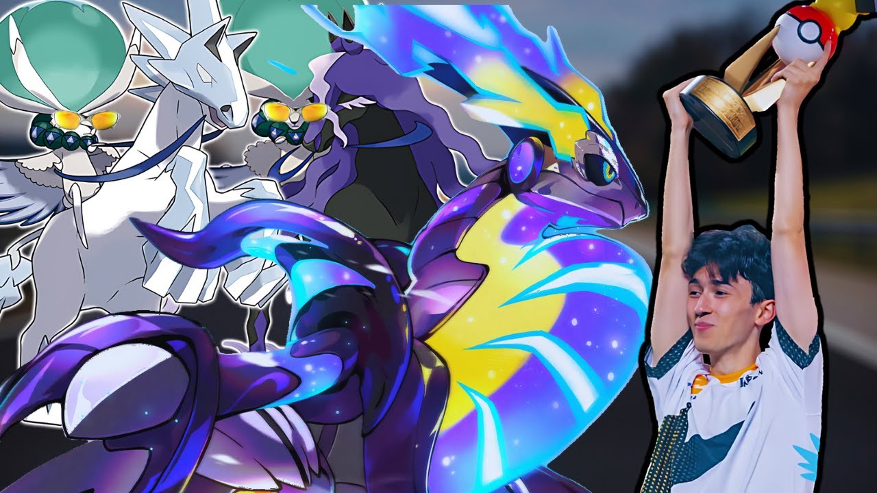 Dois cavalos numa moto. Os campeões mundiais de Pokémon!