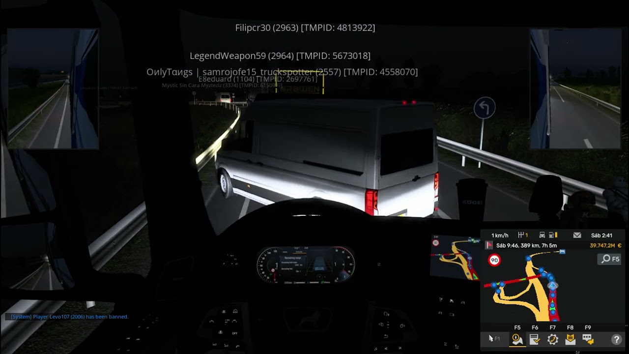 Euro Truck Simulator 2 Multiplayer con mi compañero sam