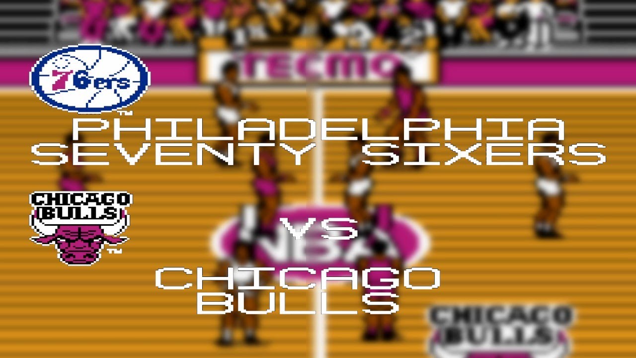 Philadelphia 76ers at Chicago Bulls | November 1st, 1991 | 1991 Season Sim | Tecmo Basketball (NES)