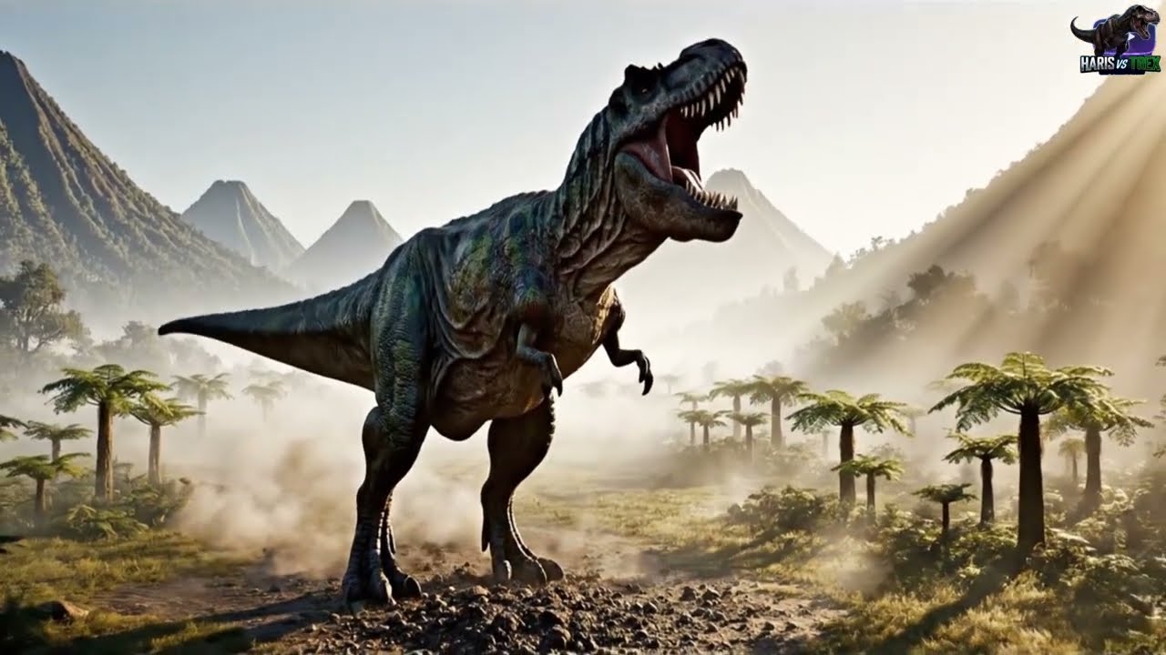 Dinosaurs End, full AI Video story,  Haris vs Trex