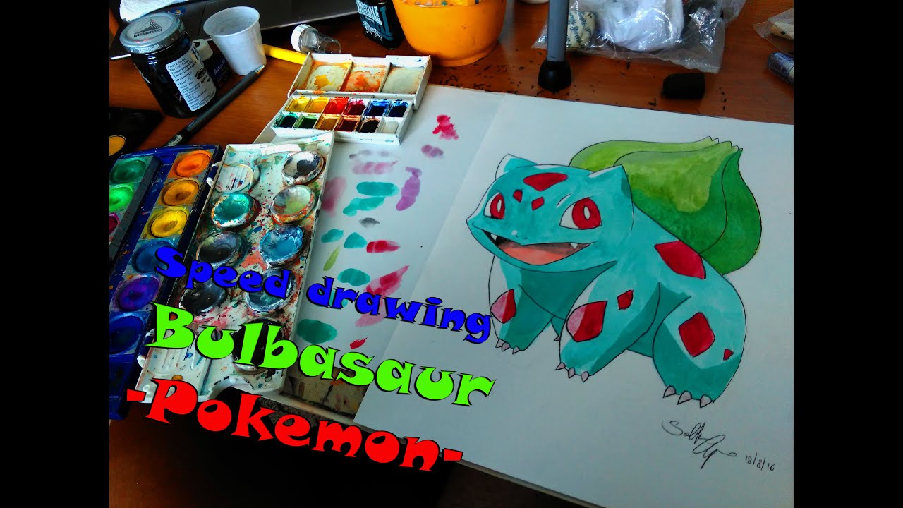 Speed drawing Bulbasaur -Pokemon-