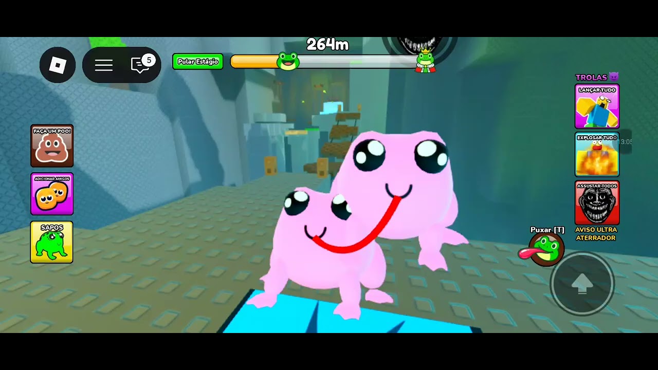 Hj nós jogamos o joguinho do sapo(hop[obby de 2 jogadores] ) 