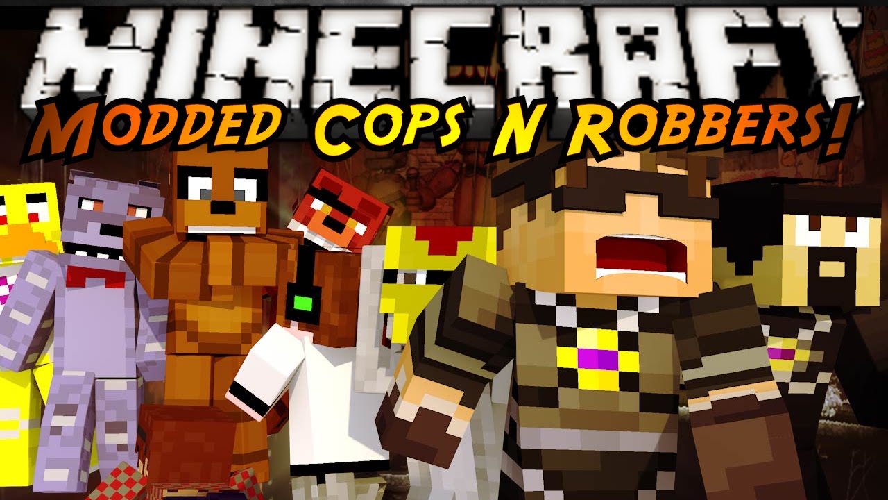 Minecraft Modded Cops N Robbers : FIVE NIGHTS AT FREDDY'S!?