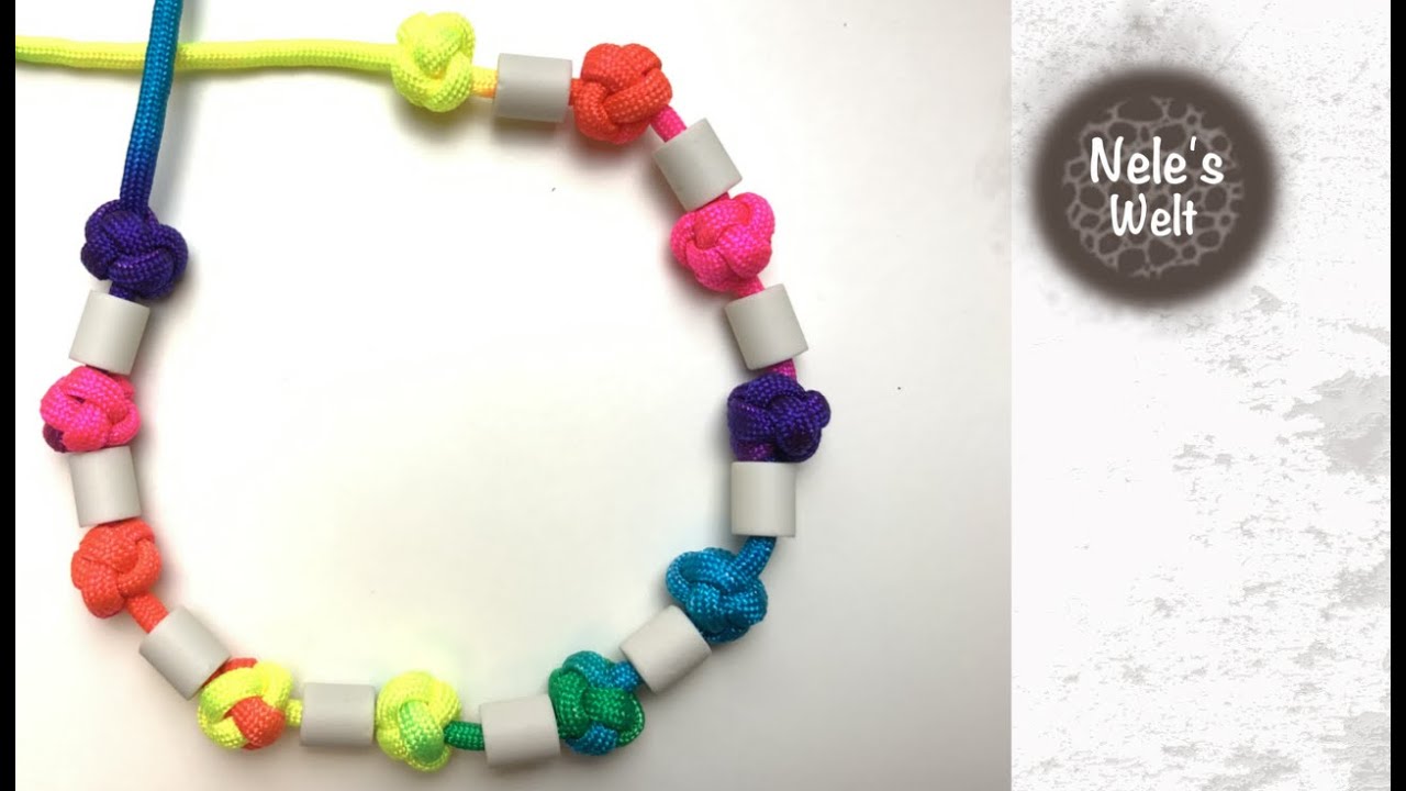 Paracord für Anfänger, Diamantknoten mit 1 Cord, DIY Anleitung by NeleC.