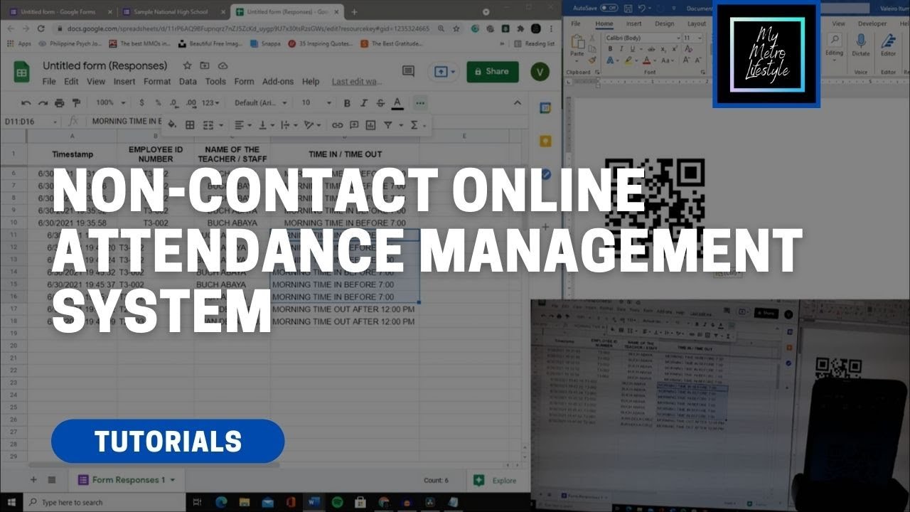 How to create a free online attendance system / tracker