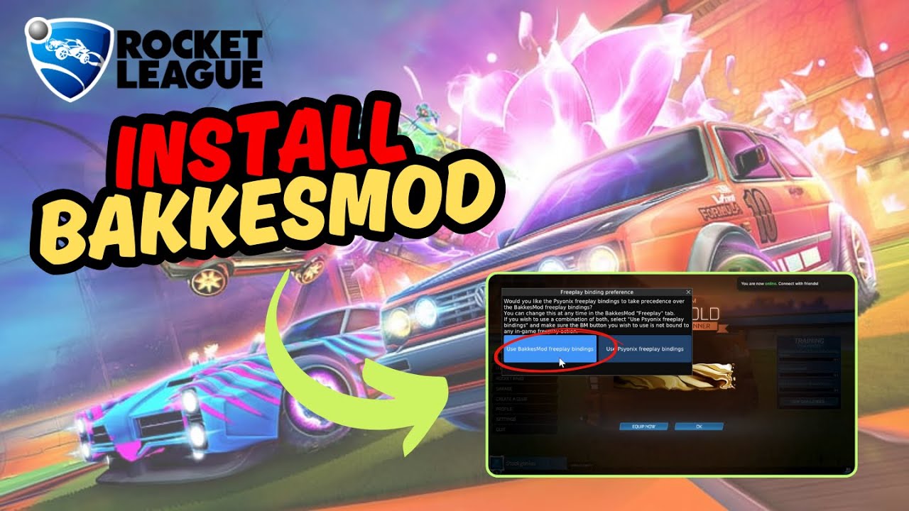 Как быстро установить Bakkesmod в Rocket League через Epic Games Launcher!