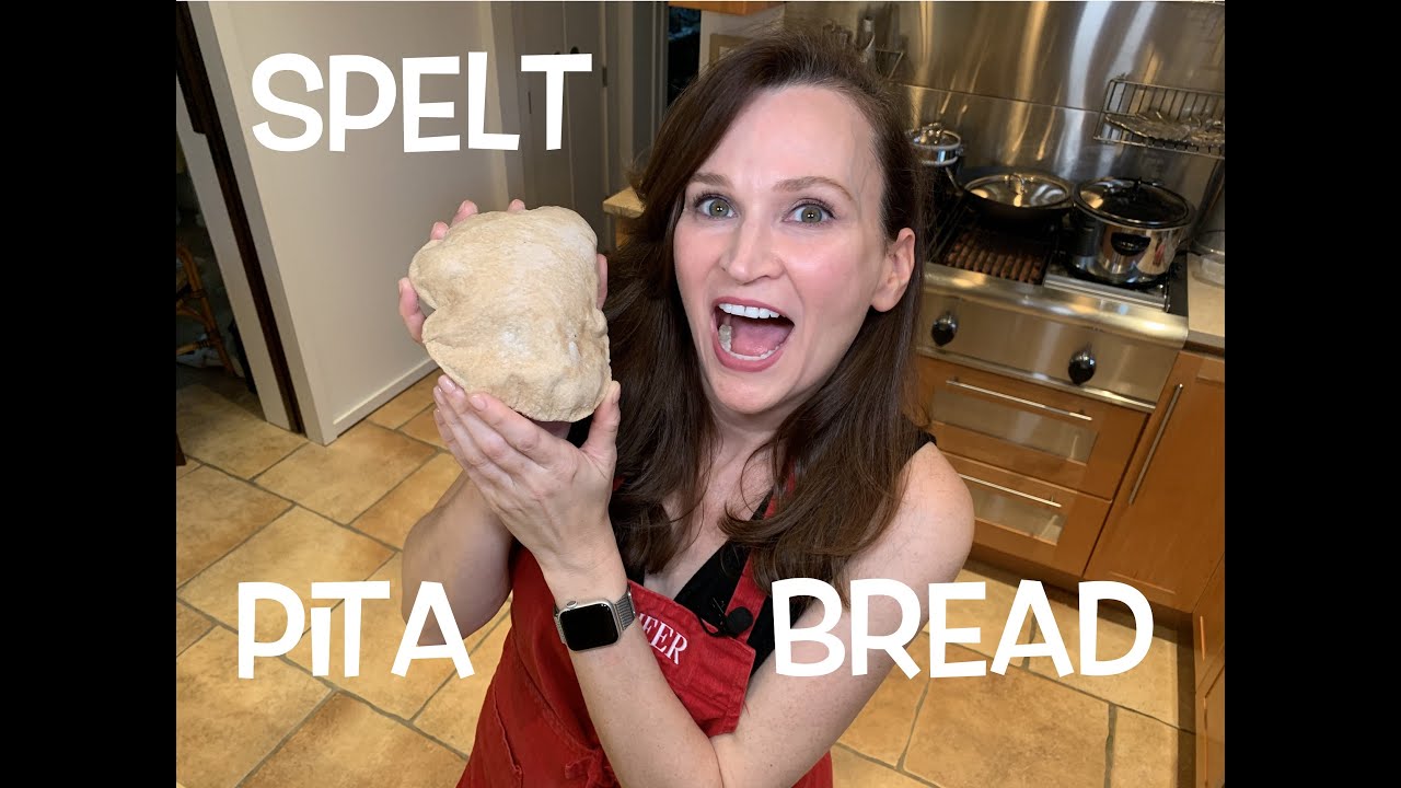 Easy to make pita bread! Healthier carb, Spelt flour. Yummy and nutritious! Puffs up like a dream.