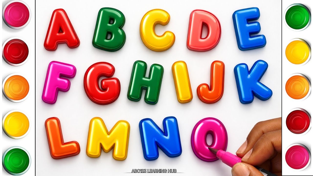 Complete English Alphabet A to Z | Learn English Letters for Kids | Nursery & Preschool Education