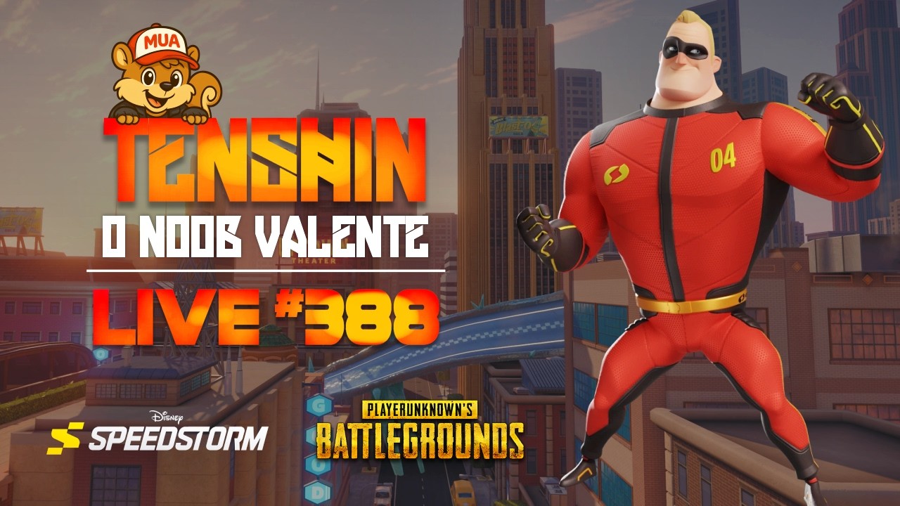 Live do Esquilo Ligeiro #388 | Jogando Disney Speedstorm + PUBG com a galera!