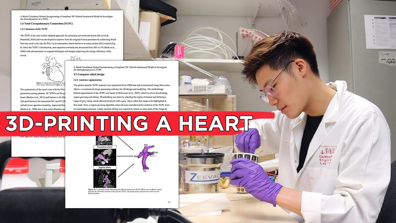 How I Ranked 1st in my Class for my Dissertation (3D Printing a Heart)