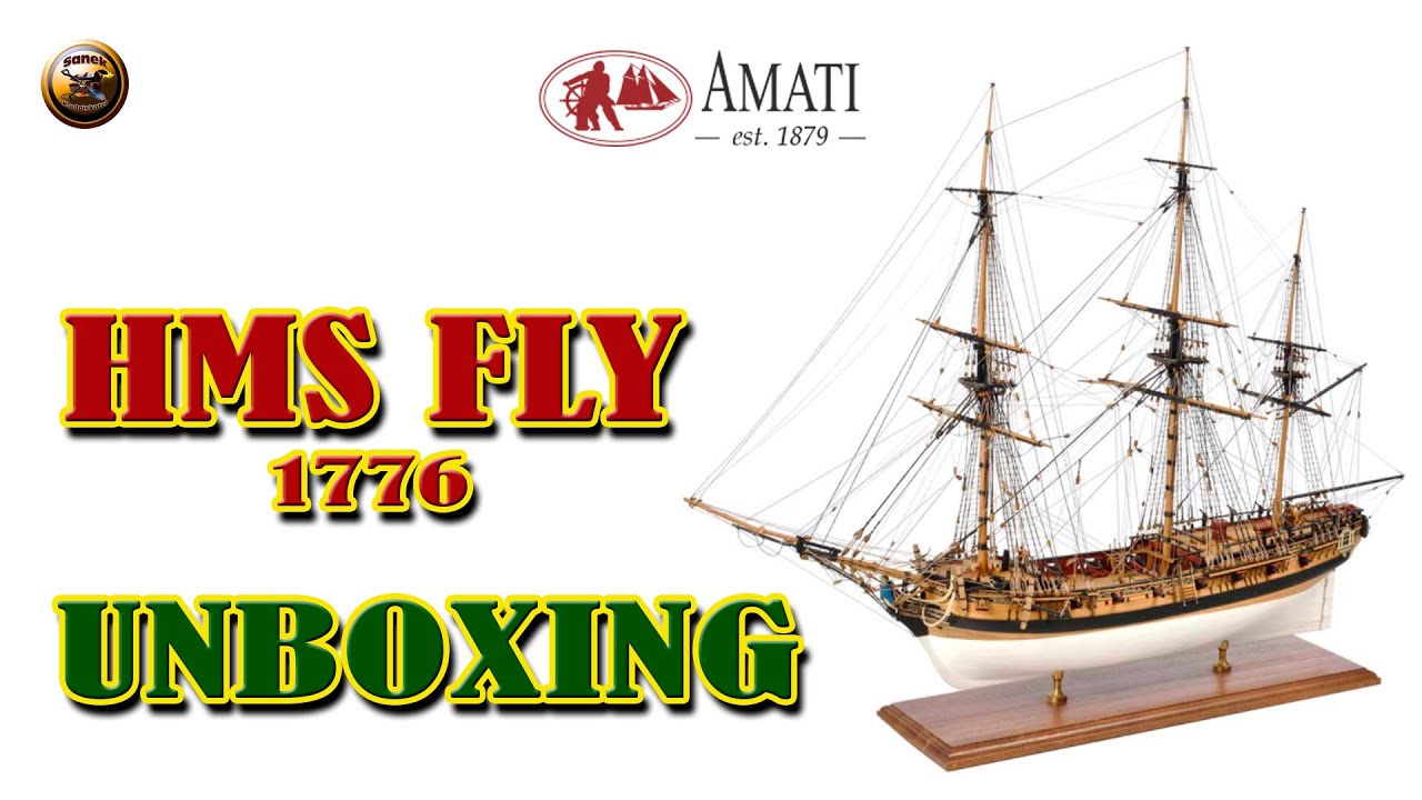 HMS Fly 1776 Amati Unboxing Victory models Распаковка модели деревянного корабля ФЛАЙ от Амати