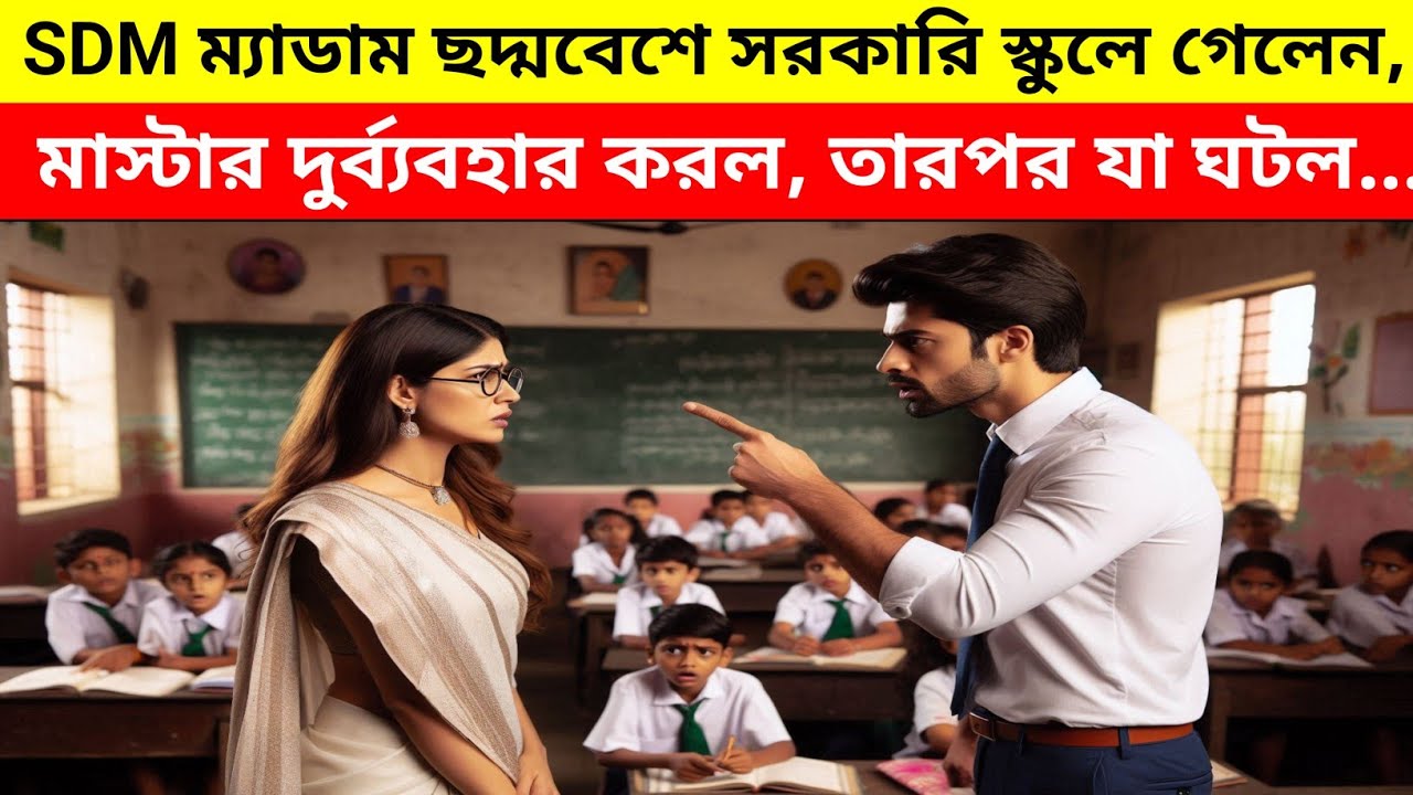 SDM ম্যাডাম ছদ্মবেশে সরকারি স্কুলে গেলেন, মাস্টার দুর্ব্যবহার করল, তারপর যা ঘটল...