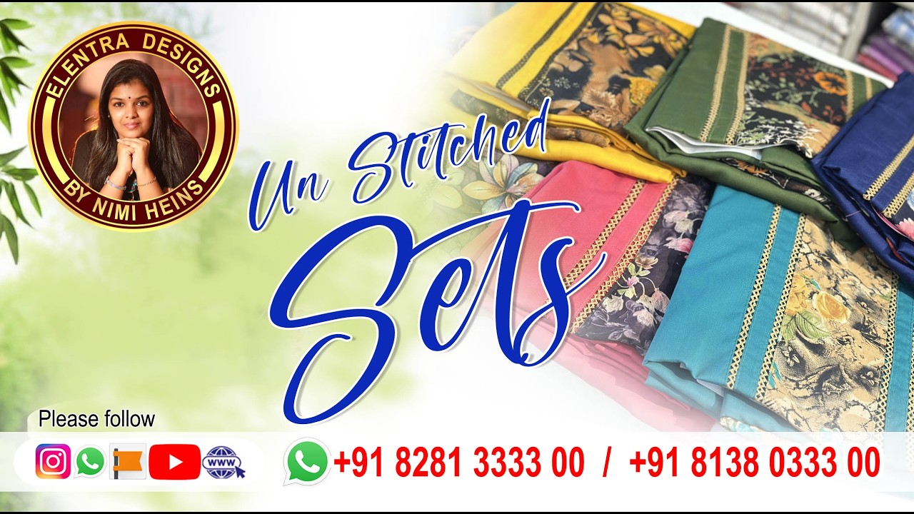 Salwar Un-stitched Sets #elentra #elentradesigns #online #unstitched #viralvideo #womensclothing