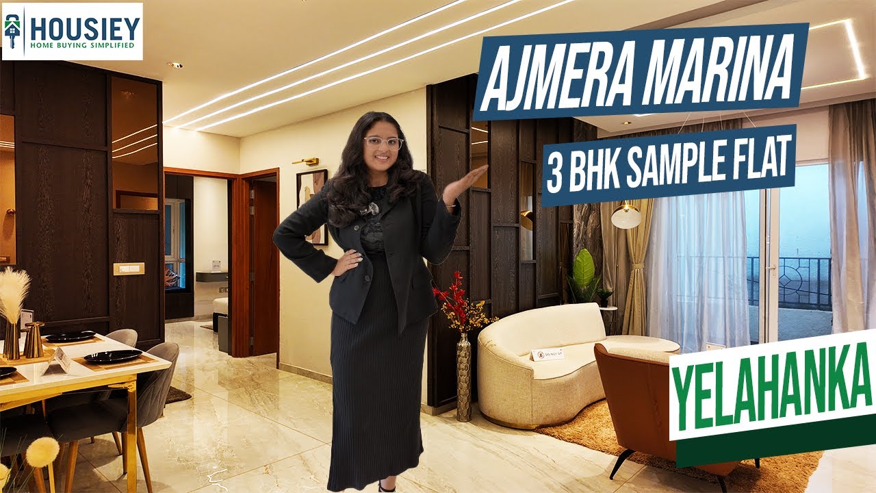 Ajmera Marina | 3 BHK Sample Flat Tour [2025] | Ajmera Yelahanka Project