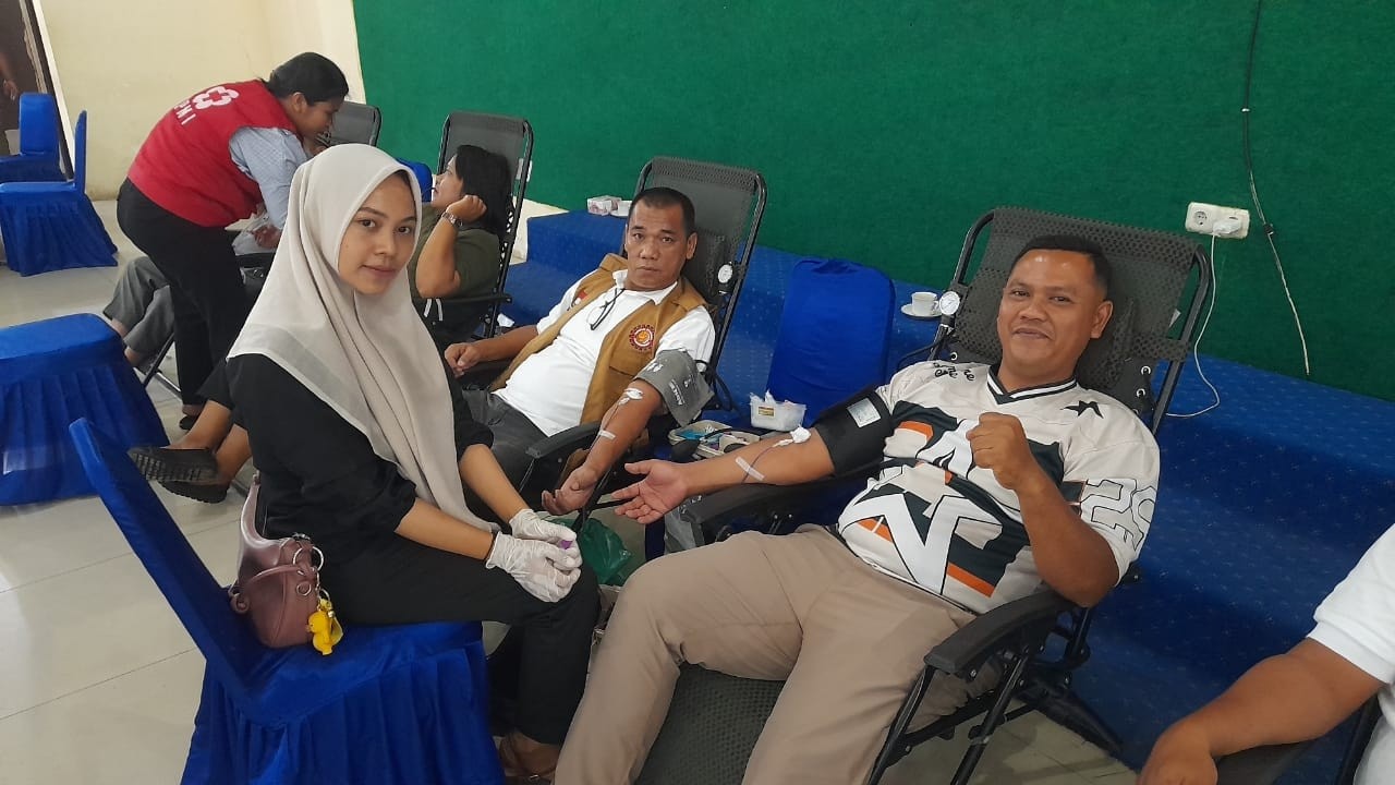 Group Serdang II Melaksanakan Sumbangan donor darah yang di berikan oleh orang yang membutuhkan