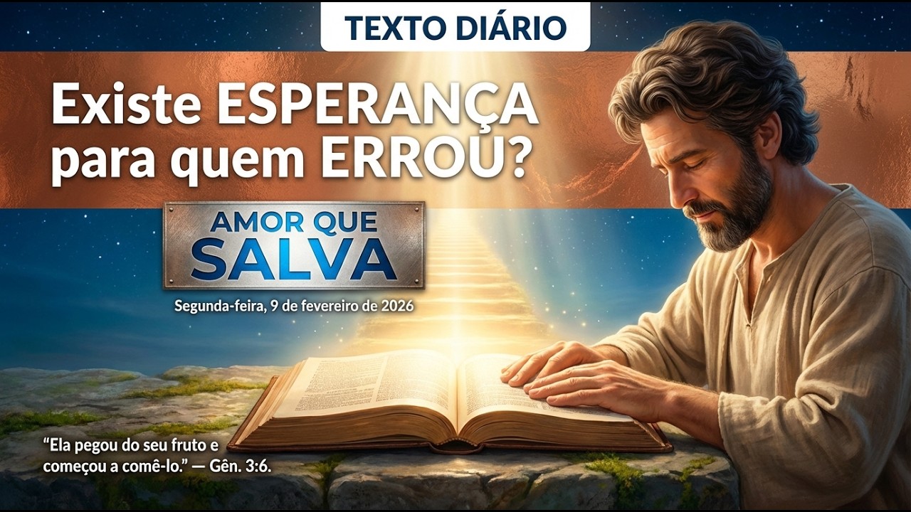 TEXTO DIÁRIO — 09/02/2026 | Qual é a PONTE de volta para DEUS? O amor que supera o PECADO