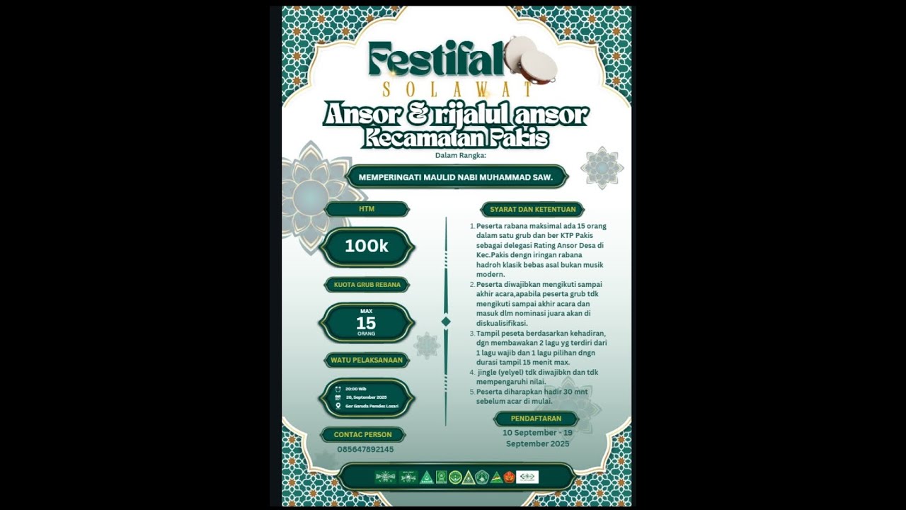 🔴 Live | Festival Sholawat Rijalul Ansor Se-Kecamatan Pakis ( ANSOR PAKIS MAGELANG )