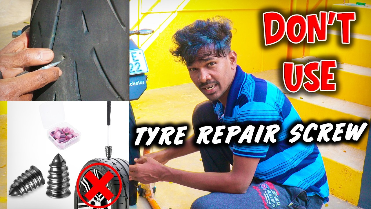 Don't Use Tyre Repair Screw. Bike Puncture Repair at Home