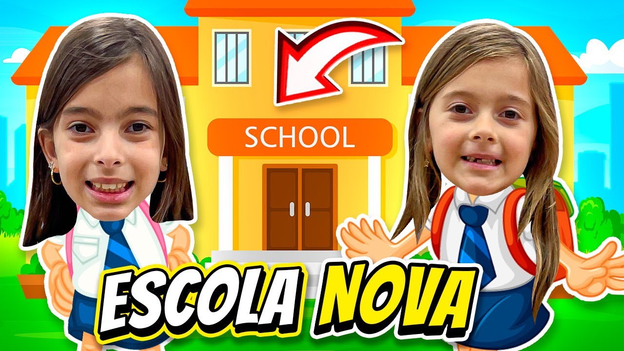PRIMEIRO DIA DE AULA NA ESCOLA NOVA 😍 JÉSSICA GODAR E LAURINHA E HELENA E GABRIEL