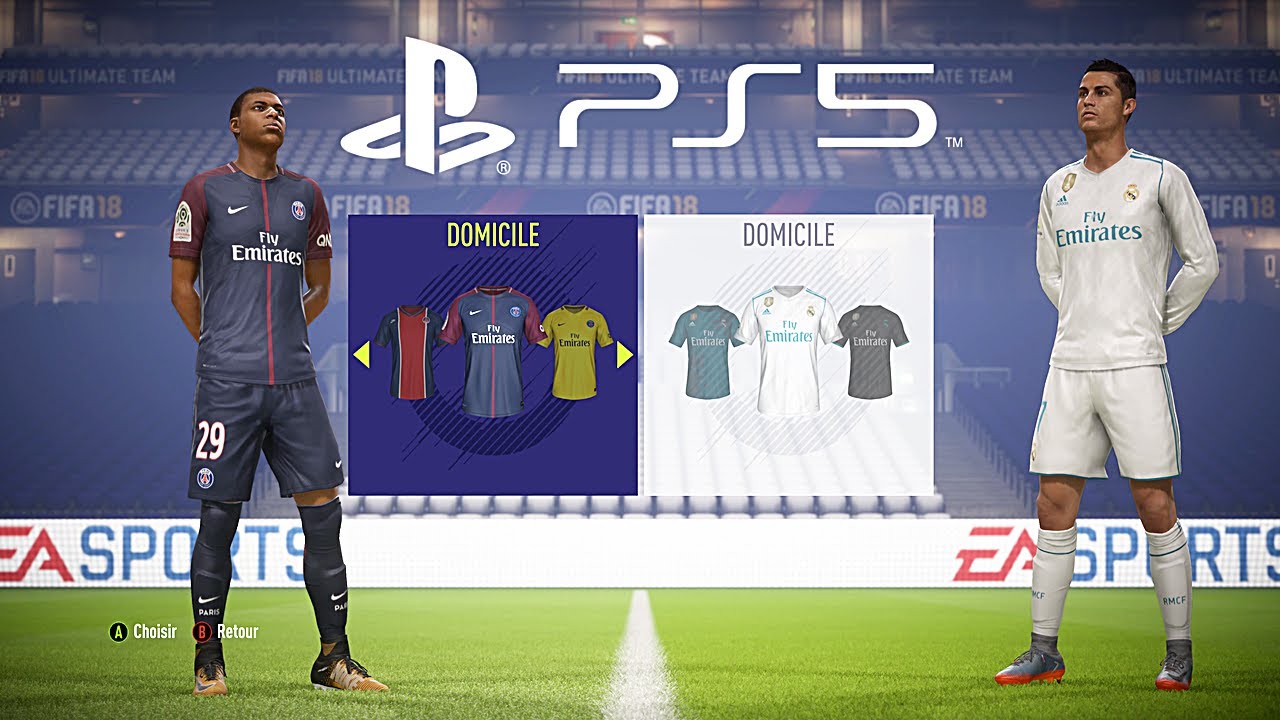 FIFA 18 PS5 PSG vs REAL MADRID Superstar Difficulty 4K HDR Next Gen