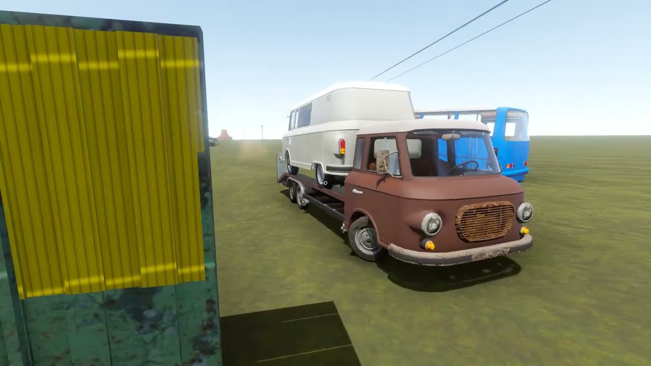 loading the damn minibus on the tow truck | The Long Drive (read description)