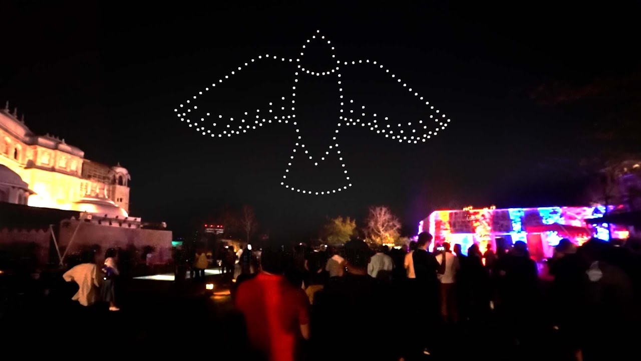 WPP Stream India 2023 First Drone Show | 200 Drones | BotLab Dynamics | Jaipur, Rajasthan