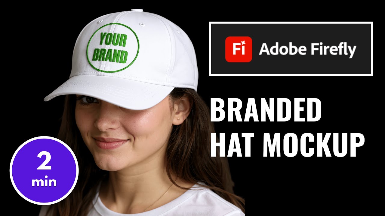 Создание брендированного макета кепки с ИИ в Adobe Firefly Boards (2 минуты)