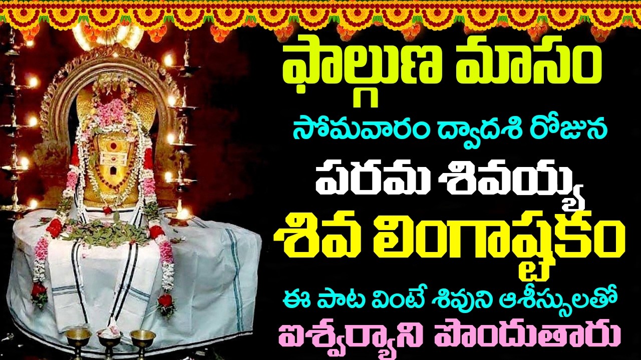 సోమవారం లింగాష్టకం వింటే మహాశివుని చూపు మీ పై పడి పట్టిందల్లా బంగారమే - Shiva Lingashtakam