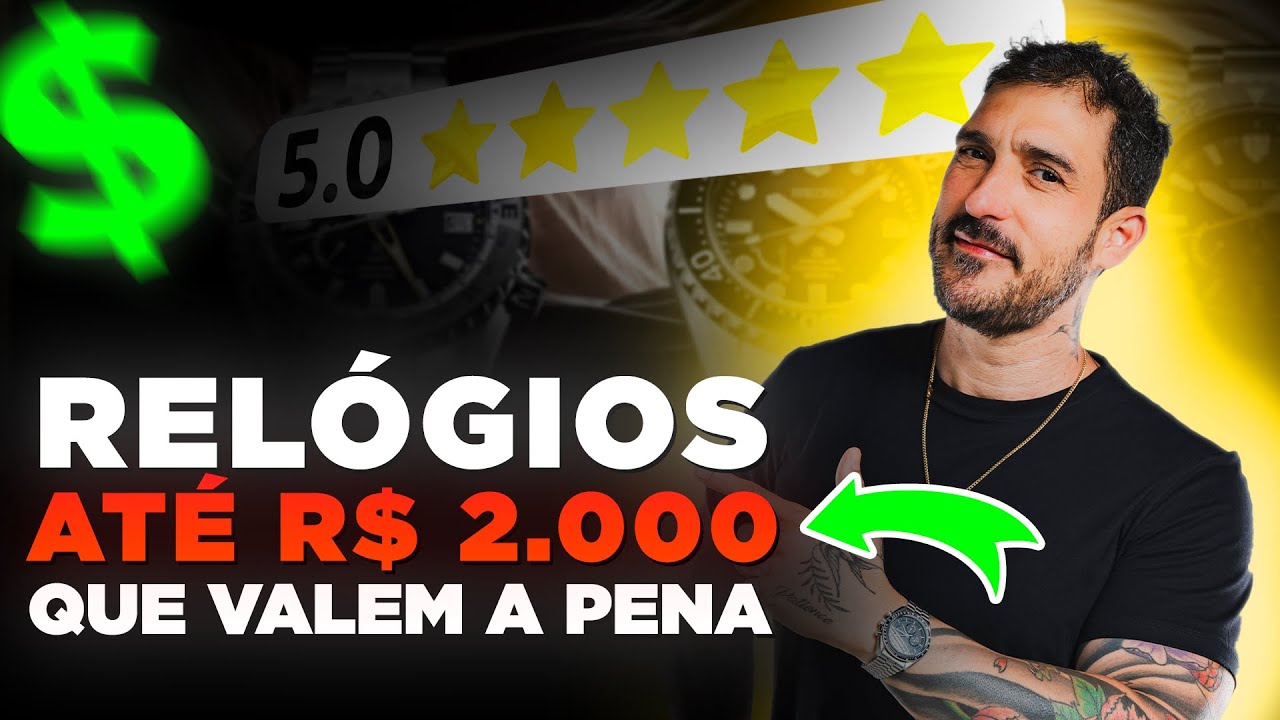 OS 5 MELHORES RELÓGIOS ATÉ 2 MIL REAIS EM 2025