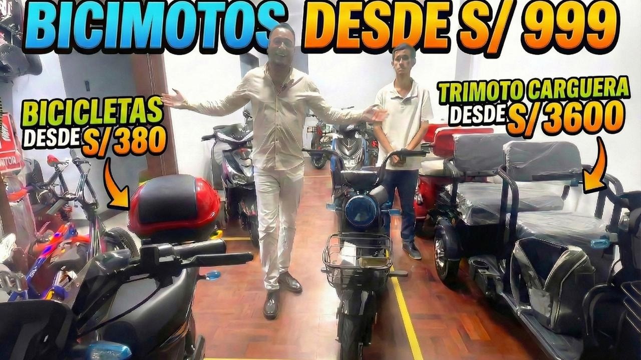 IMPORTADORA de Bicimotos,Trimoto y Bicicletas🔥 desde S/ 380  en Lima