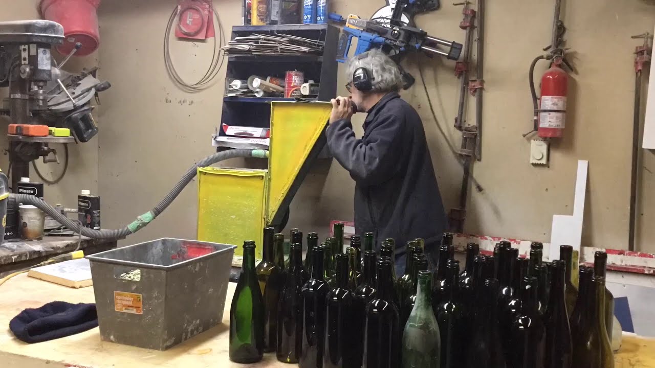 Bottle crushing: Recycling glass part 2