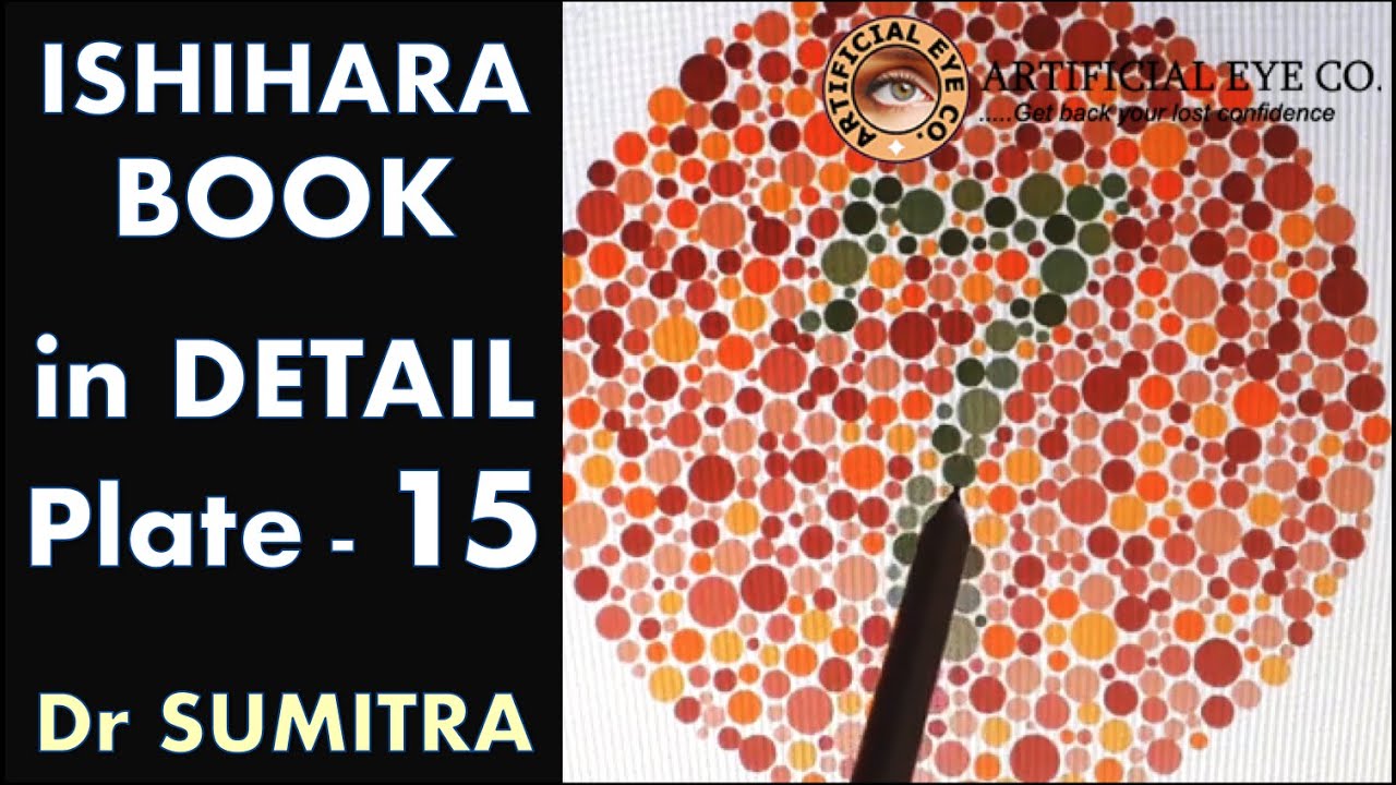 Ishihara Test Book Plate 15 in Detail | Dr Sumitra | Color Blindness Test