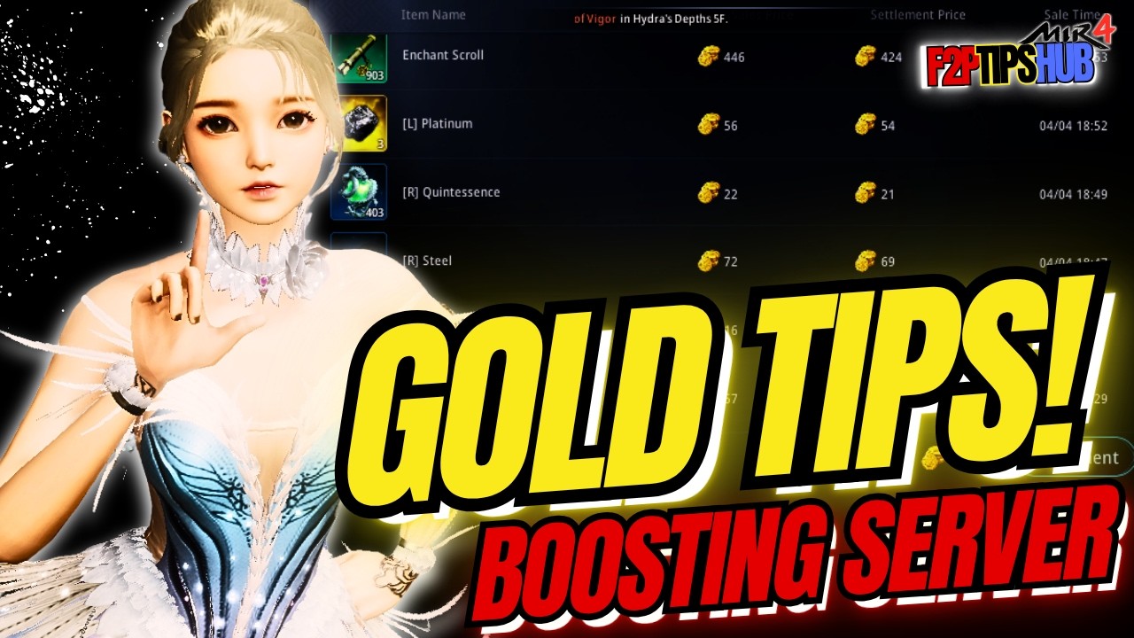 MIR4 Boosting Server Gold Farming Guide (NO CRAFT!) 🔥 Fast Gold for Conquest 10 | F2P Tips 2026