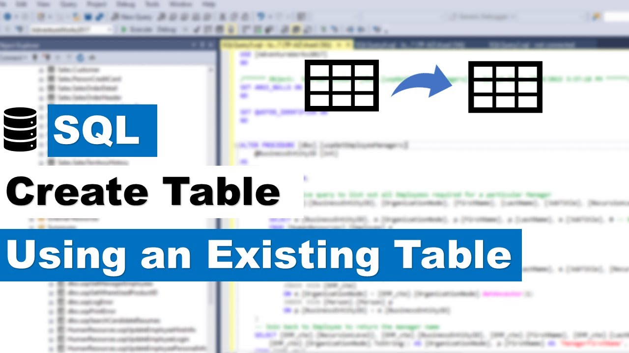 HOW TO COPY TABLE FROM ANOTHER TABLE | #sql #datascience #sqltutorial #programming