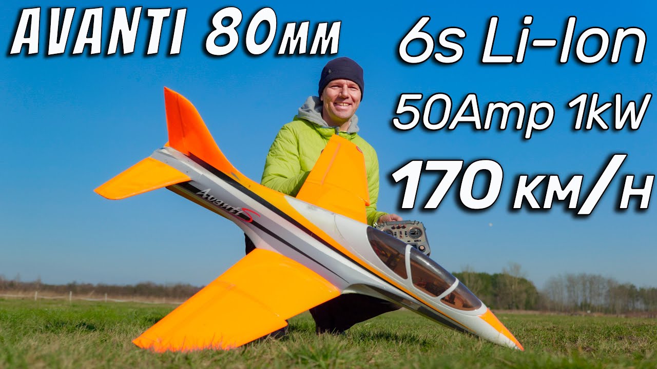 Freewing Avanti 1,0kW 6s 170km/h WeMoTec jet sound Li-Ion Oracover 80mm edf
