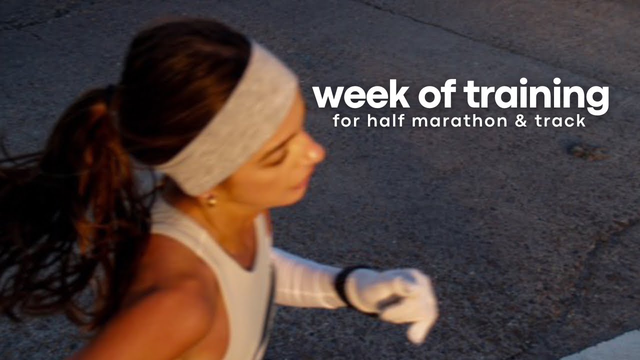 A FULL WEEK OF TRAINING running 80 miles per week | houston half marathon  + indoor track prep