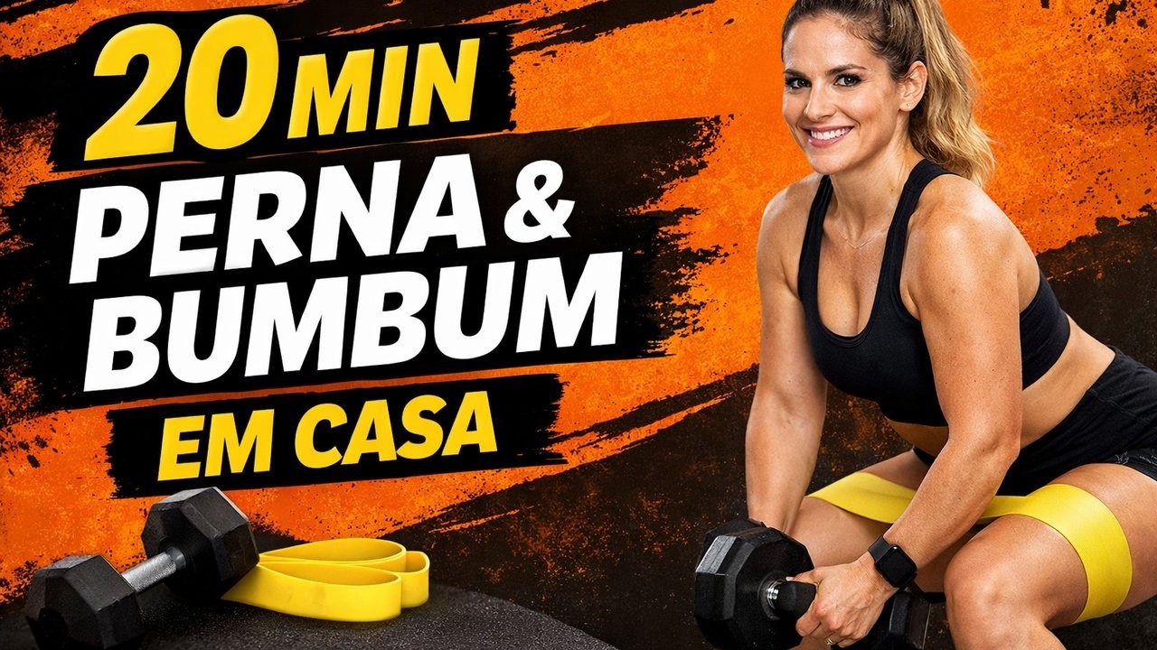 Perna e Bumbum 20 min – Treino Rápido para Mulher 30+ em Casa