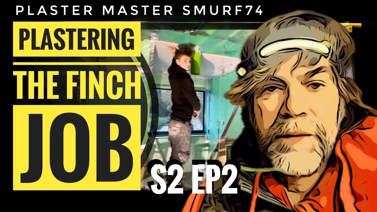THE FINCH JOB, PLASTERING!! Series 2 Episode 2, DIY Plastering for beginners Home improvements