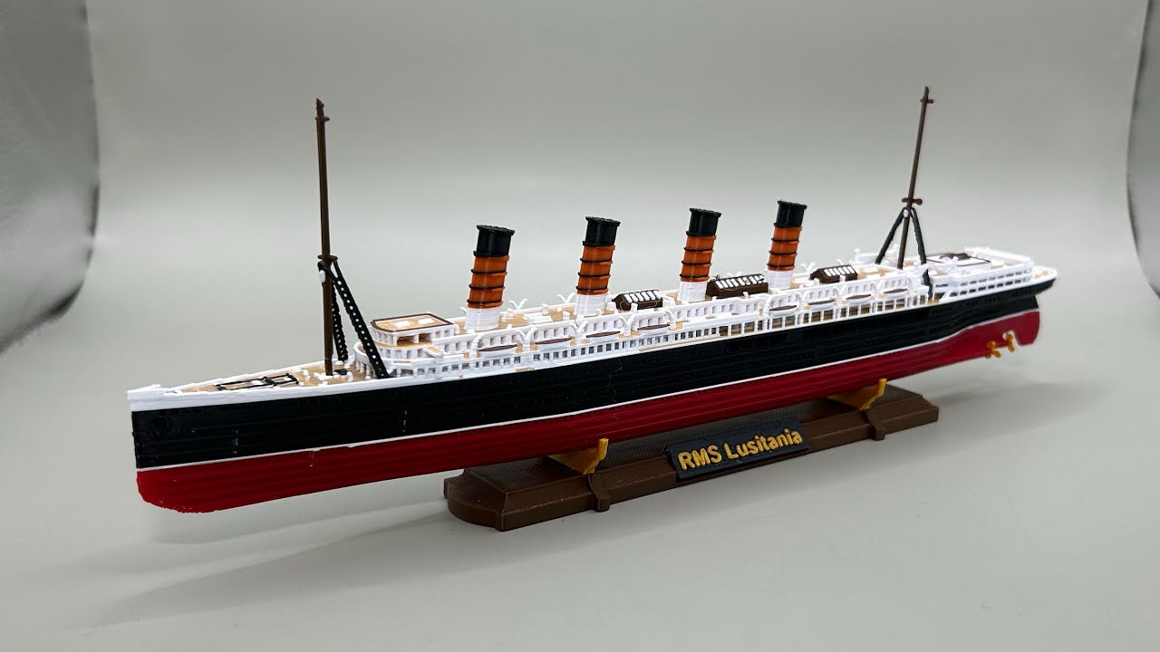RMS Lusitania Model Ship Replica