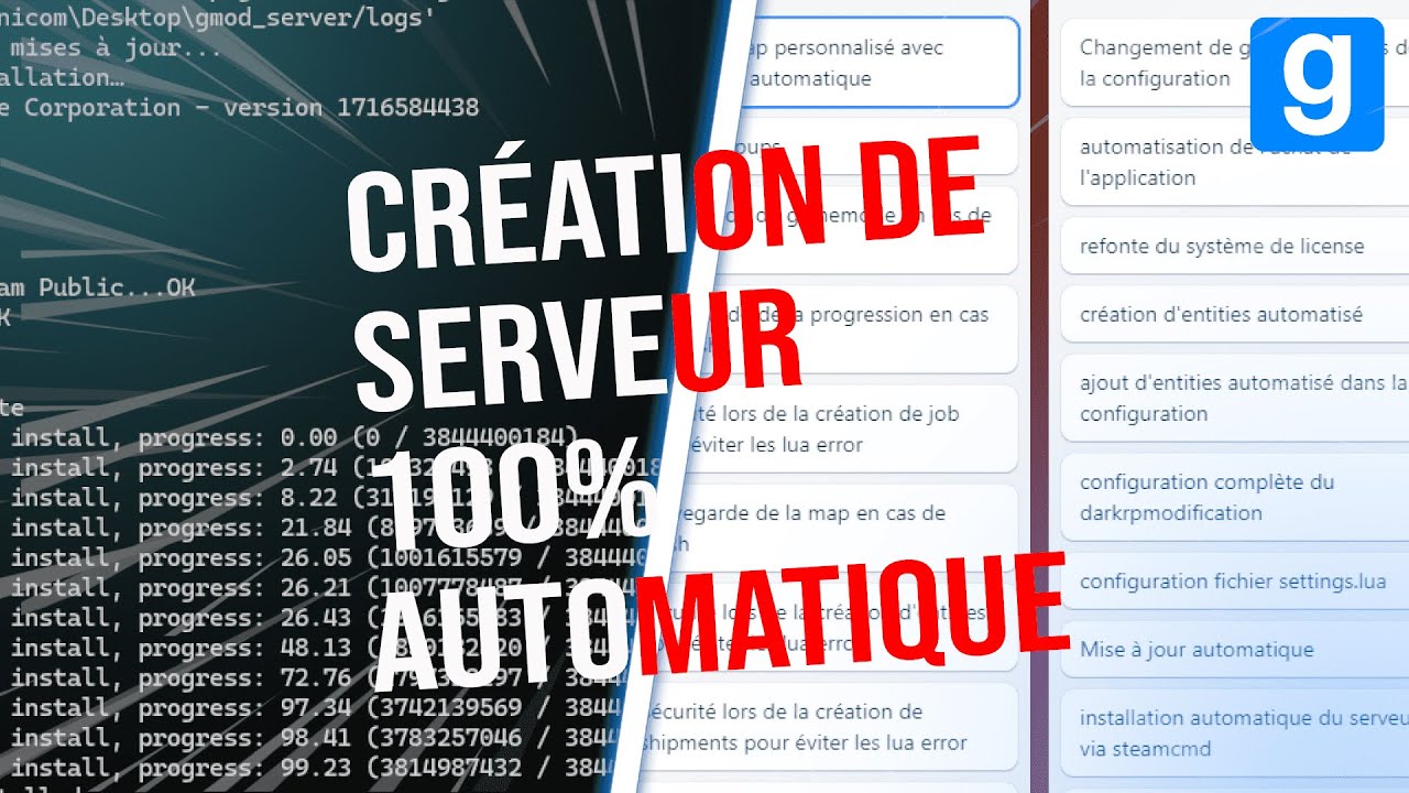 [UPDATE] CETTE APPLICATION AUTOMATISE LA CRÉATION DE VOTRE SERVEUR GARRY'S MOD
