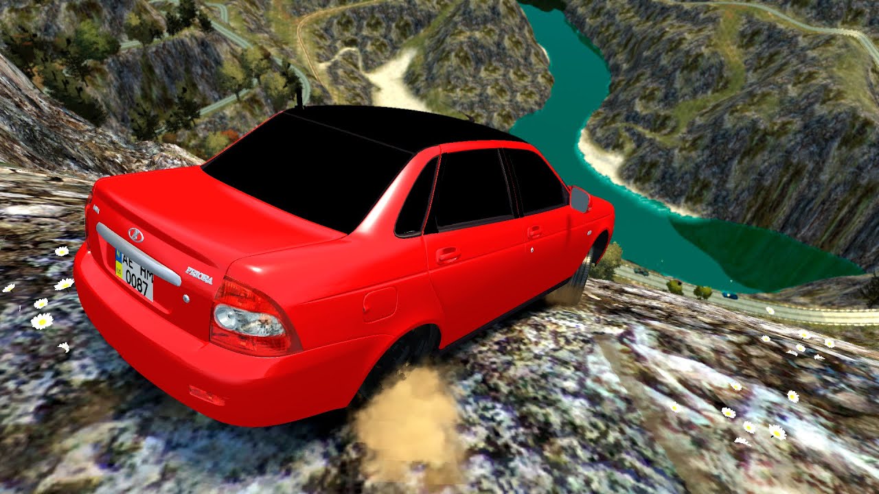 GTA 4 Cliff Drops & Crashes (Real Cars Mods) ep.101