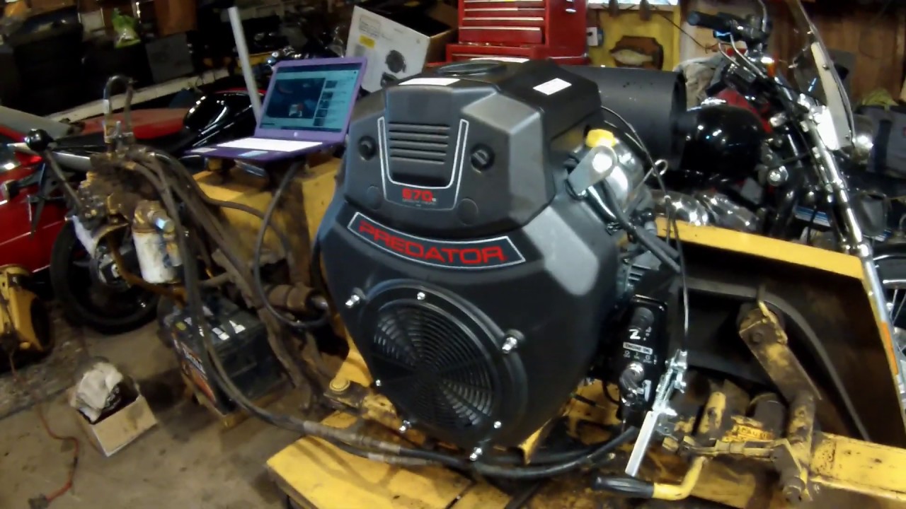 Predator 670cc V twin 22hp Rayco Super Jr Stump Grinder Part 1/2 Kohler Engine Removal
