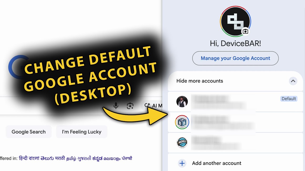 How To Change Primary Default Google Account On Desktop! (Personal & Workspace)