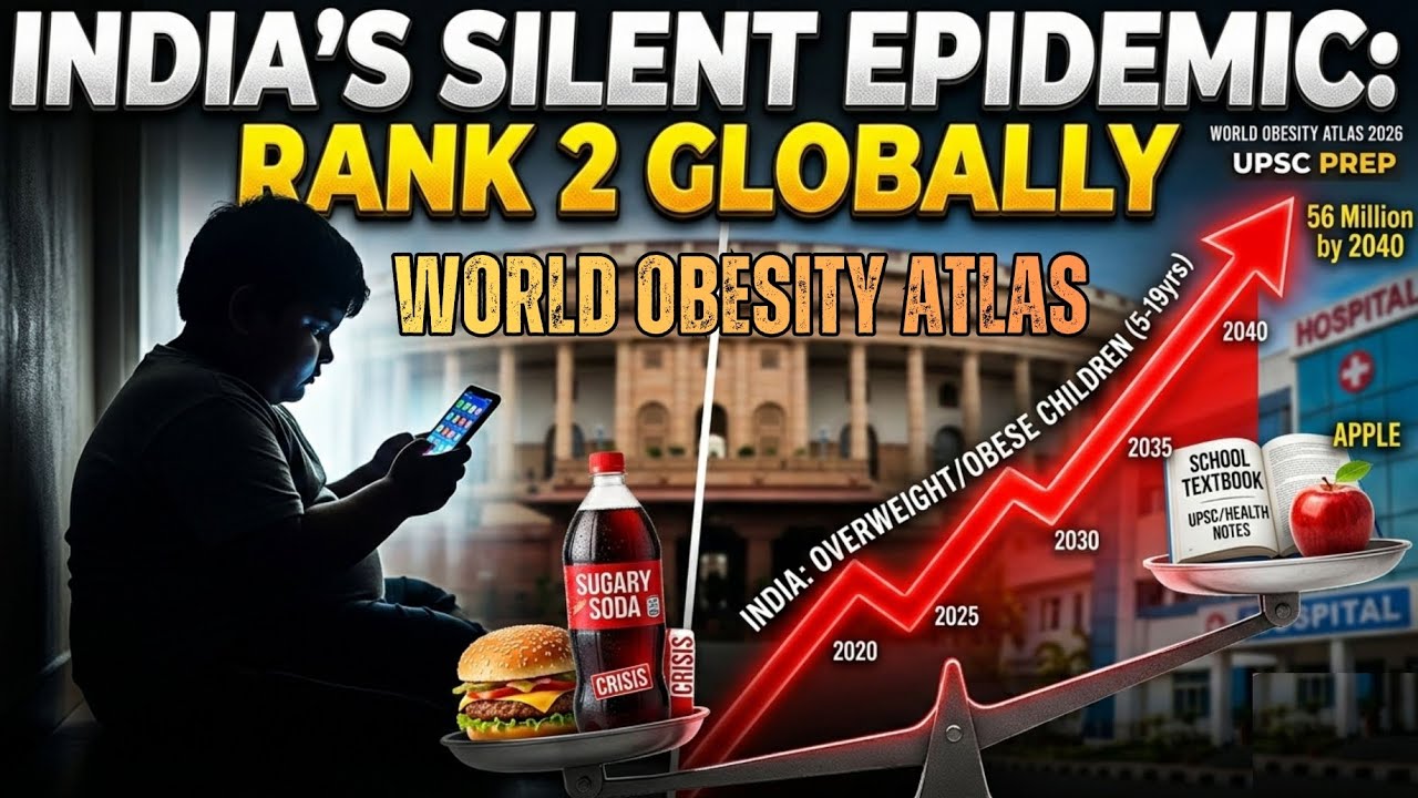 India’s Silent Epidemic: Why We Rank 2nd Globally in Childhood #obesity  | World Obesity Atlas 2026