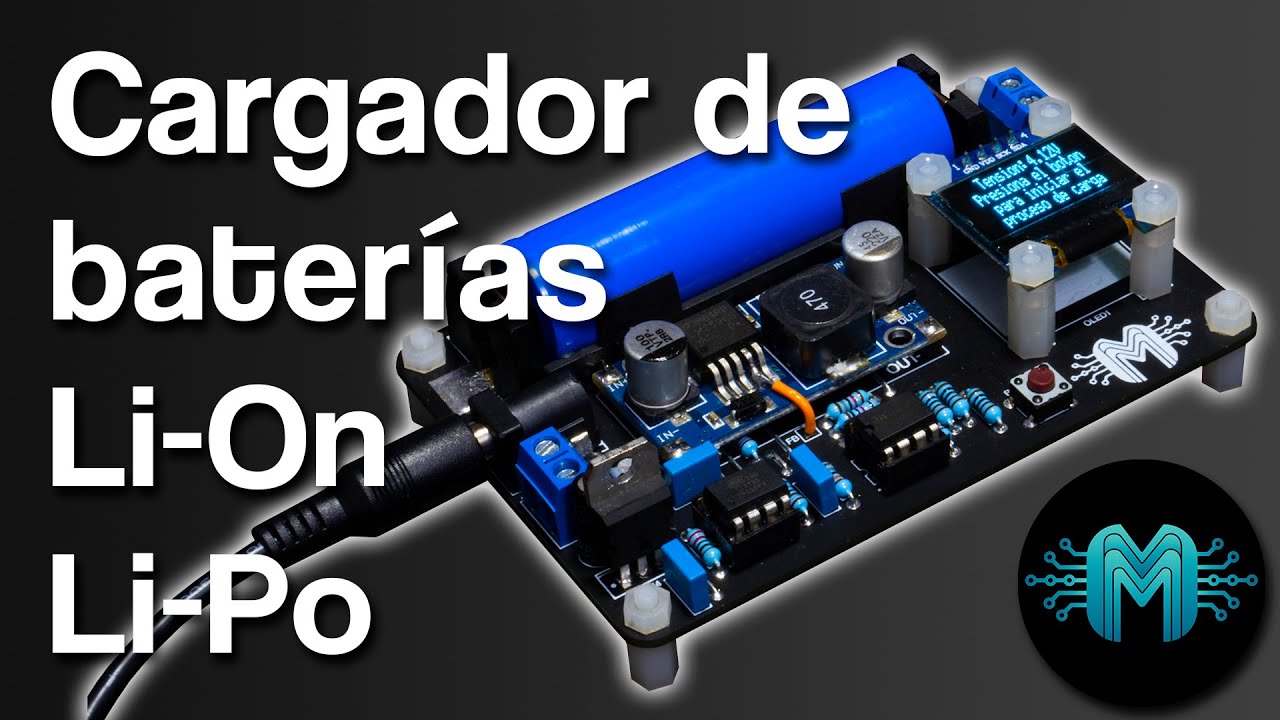 Cargador de baterías Li-On/Li-Po programable hasta 2.5A con ATtiny85