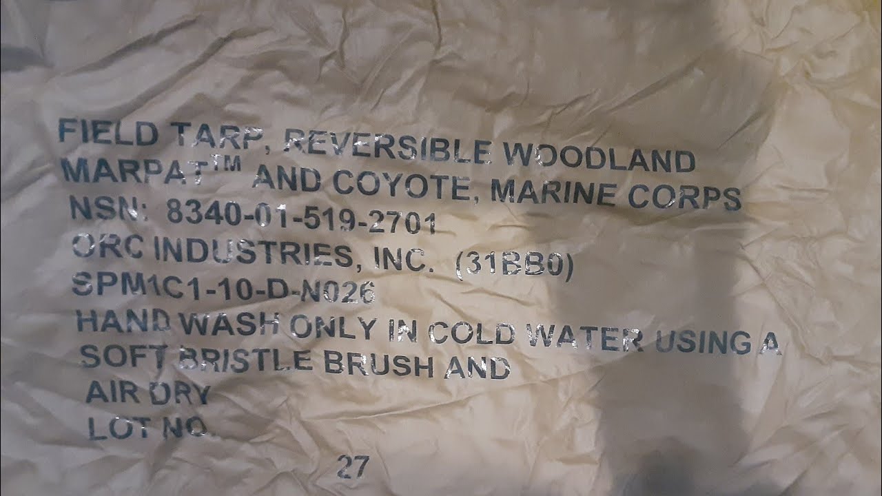 USMC Field Tarp Review