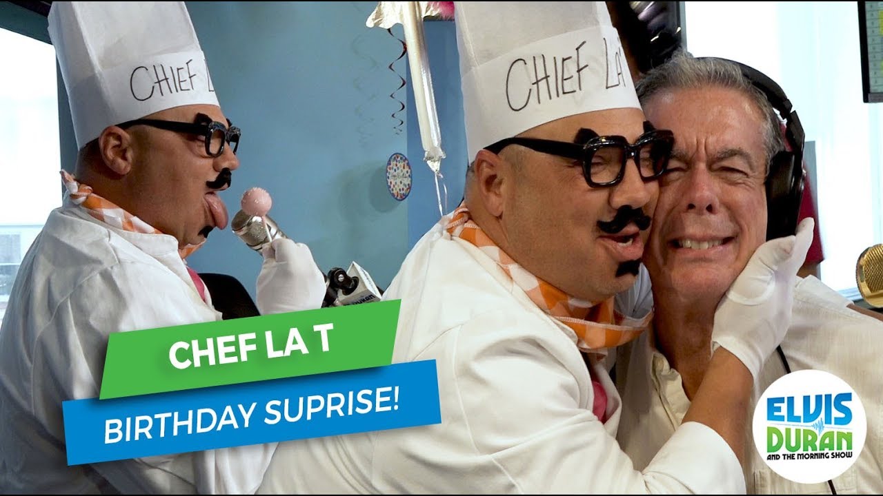 Chef La T Wishes Elvis a Happy Birthday! | Elvis Duran Exclusive