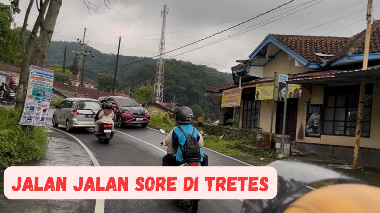 SUASANA SORE HARI DI TRETES SETELAH DI GUYUR HUJAN