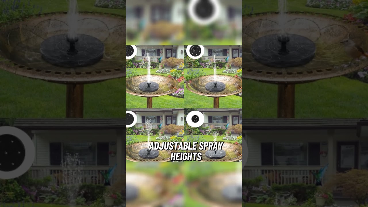 Solar Bird Bath Fountain That Attracts Hummingbirds! ☀️  Mademax Fountain Review 